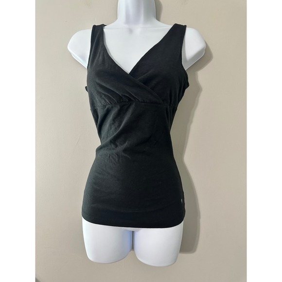 Mountain Hardwear Tops - Mountain Hardwear Black V Neck Wrap Front Tank Top Women's S